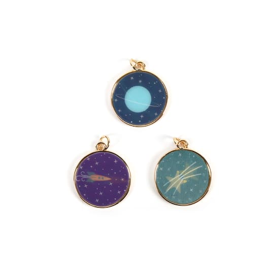 Round Lenticular Space Charm Set by Bead Landing&#x2122;